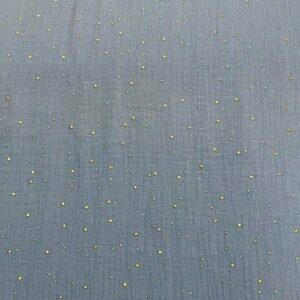 GAZE DUPLA PINTA LUREX AZUL